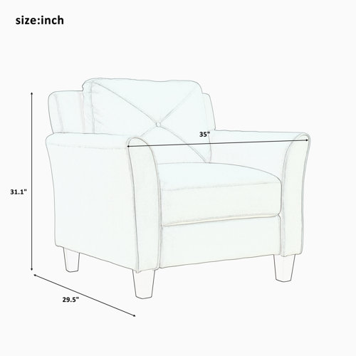 Red Barrel Studio® 3 Piece Living Room Set Wayfair